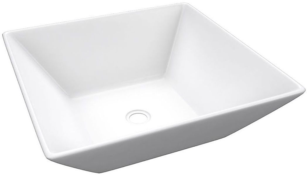 Marwell Aufsatzwaschbecken FLORA, 42x42x13 cm, mit Pop-up-Ablaufventil günstig online kaufen