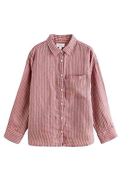 Next Langarmbluse Bluse aus 100 % Leinen günstig online kaufen