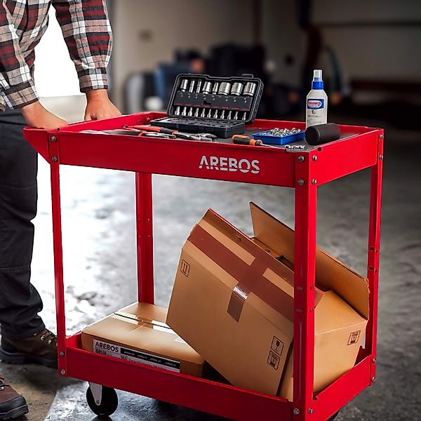Arebos Werkstattwagen Rollwagen 2 er Set, günstig online kaufen
