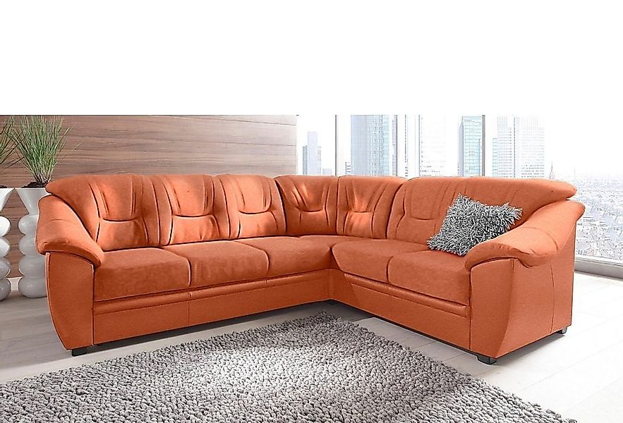 sit&more Ecksofa "Savona L-Form, B: 262 cm" optional Bettfunktion, Federker günstig online kaufen