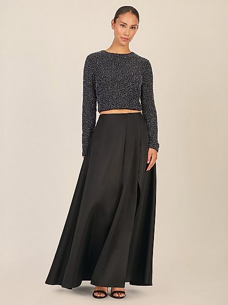 Apart Maxirock aus Satin mit Faltenwurf und ohne Bund günstig online kaufen