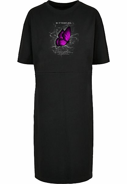 Merchcode Shirtkleid "Merchcode Damen Ladies Butterflies Oversized Slit Tee günstig online kaufen