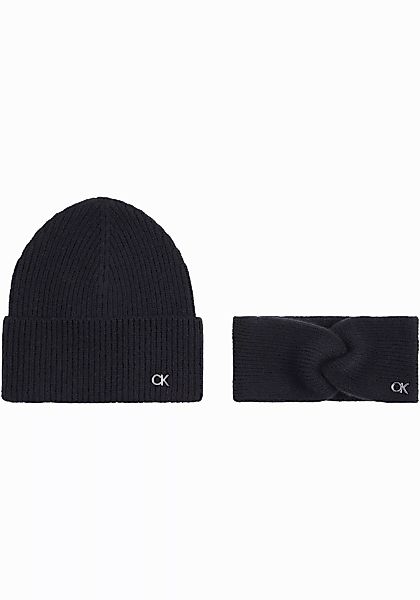 Calvin Klein Strickmütze CK METAL BEANIE günstig online kaufen