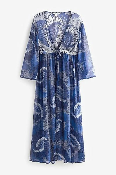 Next Strandkleid Kimono-Maxikleid mit Bindegürtel (1-tlg) günstig online kaufen