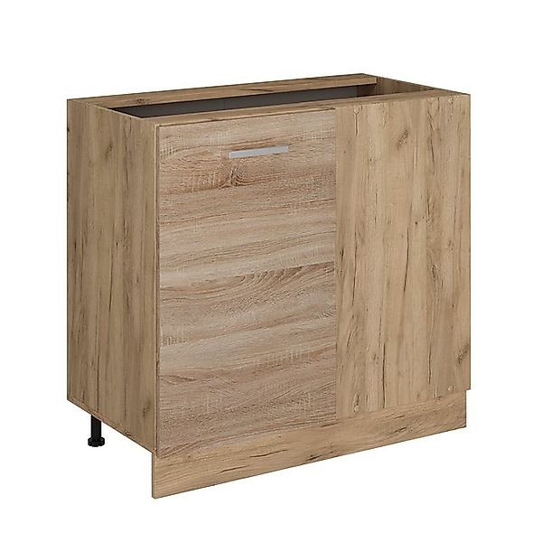 Vicco Eckunterschrank R-Line, Sonoma/Goldkraft Eiche, 86 cm ohne Arbeitspla günstig online kaufen