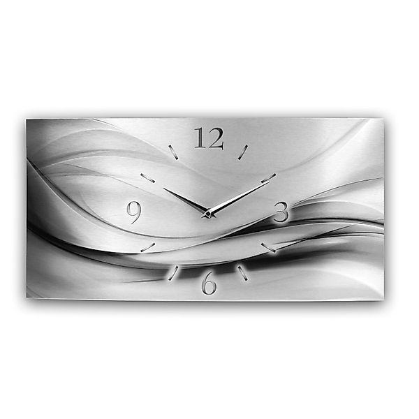 Kreative Feder Funkwanduhr 3D Design-Wanduhr "Silver günstig online kaufen