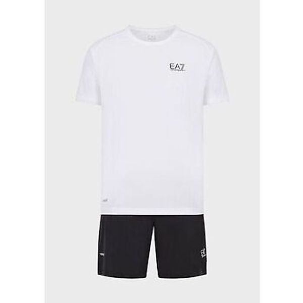 Emporio Armani EA7  T-Shirts & Poloshirts 8NPV03 PNDDZ-21BA WHITE/BLACK günstig online kaufen