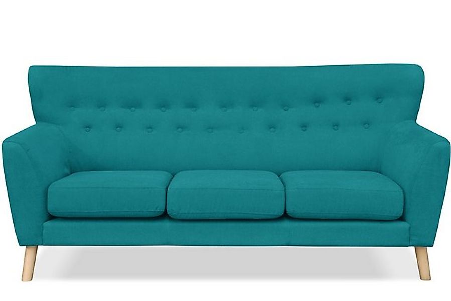 KONSIMO® 3-Sitzer NEBRIS Einzelsofa, Skandinavischer Stil,auf Holzbeinen au günstig online kaufen