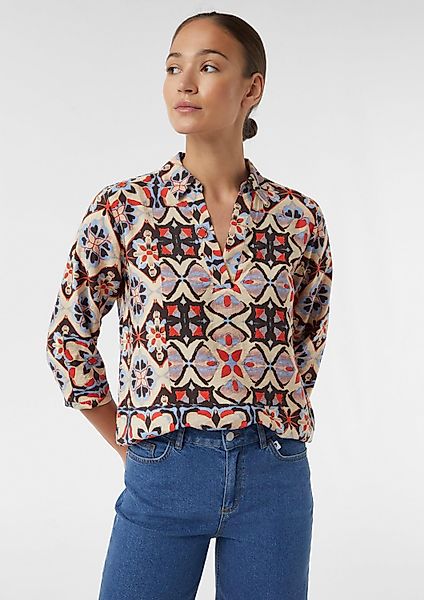 comma Kurzarmbluse Bluse (1-tlg) günstig online kaufen