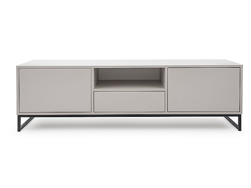 Beautysofa TV-Schrank GIANA elegante grifflos mit 2 Türen und Schublade (er günstig online kaufen