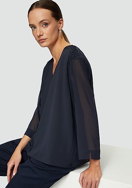 s.Oliver BLACK LABEL Langarmbluse Chiffon-Bluse mit günstig online kaufen