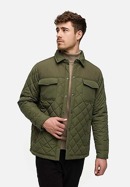 Indicode Steppjacke INDome Gestepptes Overshirt mit Kontrastfutter günstig online kaufen
