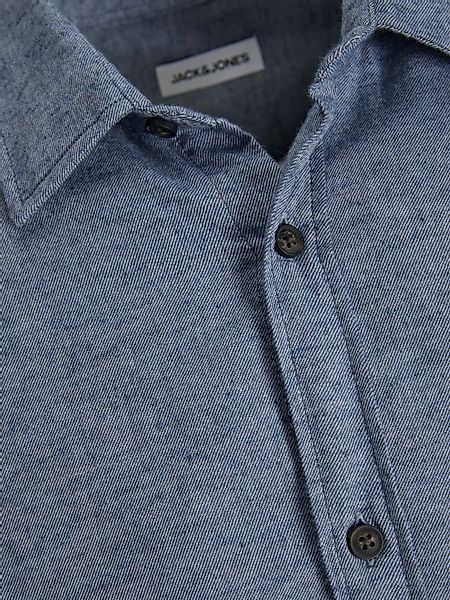 Jack & Jones Herren Freizeit Hemd JJECLASSIC MELANGE SHIRT Regular Fit günstig online kaufen