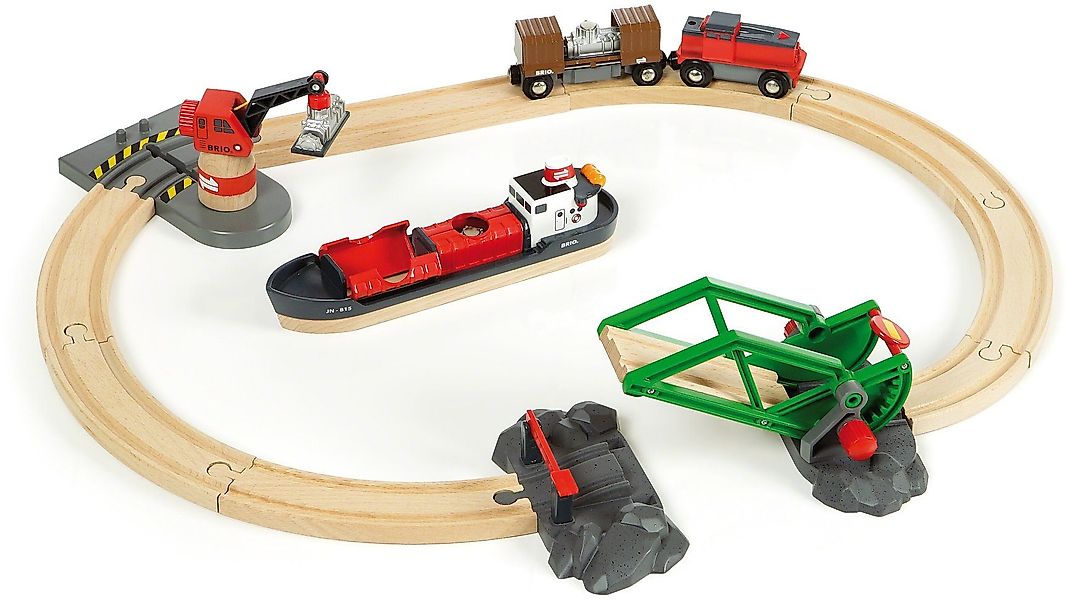 BRIO® Spielzeug-Eisenbahn BRIO® WORLD, Container Hafen günstig online kaufen