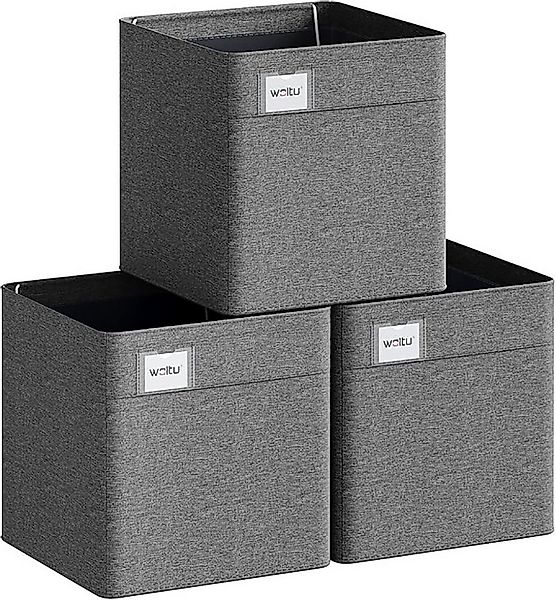 Woltu Aufbewahrungsbox (3 St), mit Griffen, Stoffbox Aufbewahrung, Regal Ei günstig online kaufen
