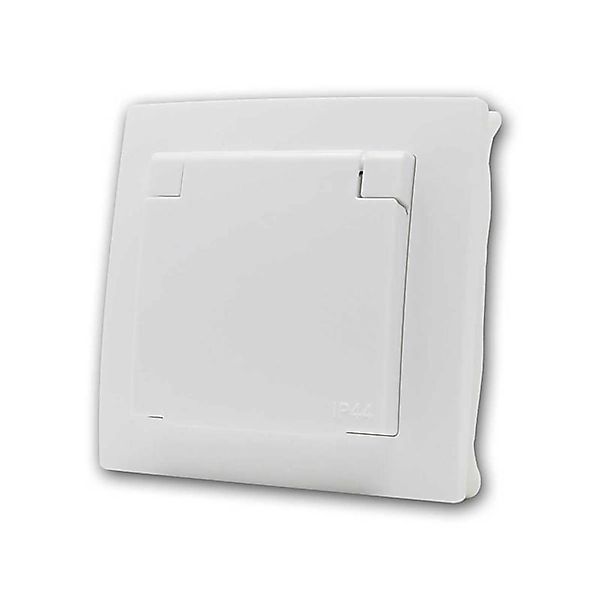 McPower FLAIR Steckdose IP44 Weiß 250V16A Schraubklemm günstig online kaufen