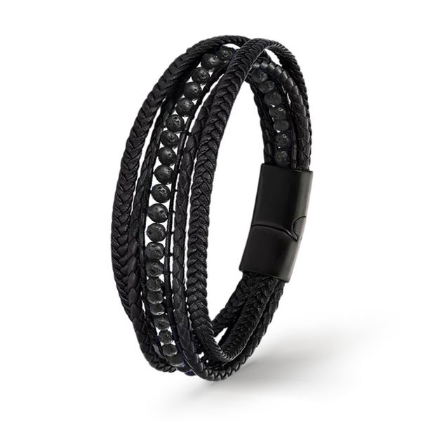 UNIQAL.de Lederarmband Lederarmband Herren "DELUXE" Perlenarmband günstig online kaufen