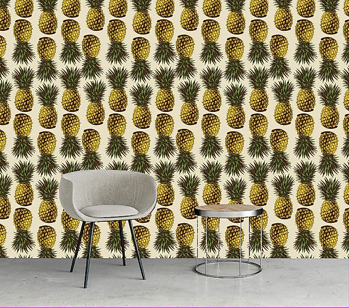 queence Vinyltapete »Mabel«, bedruckt-tropisch, 90x250cm, selbstklebend, ki günstig online kaufen