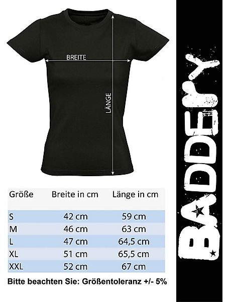 Baddery Print-Shirt Damen T-Shirt: "Katze" - Cat Kätzchen Miau Mieze, hochw günstig online kaufen