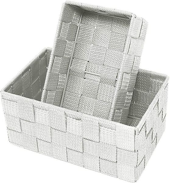 Lashuma Aufbewahrungskorb (Set, 2 St), leere Badezimmer Körbe silber günstig online kaufen