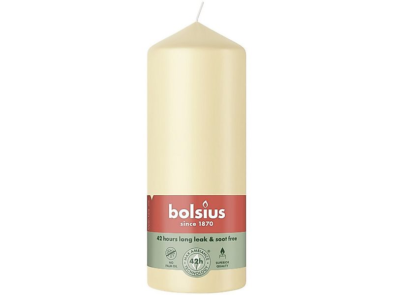 Bolsius Stumpenkerze Bolsius Stumpenkerze beige 15 cm Ø 5,8 cm günstig online kaufen