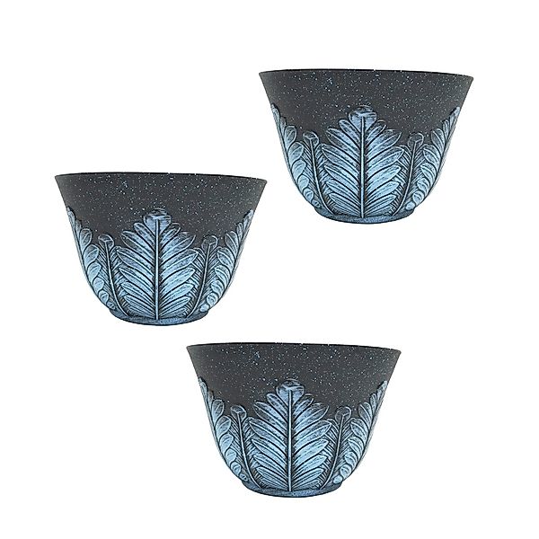 HTI-Living Blumentopf Blumentopf Nessa Feder Blau günstig online kaufen