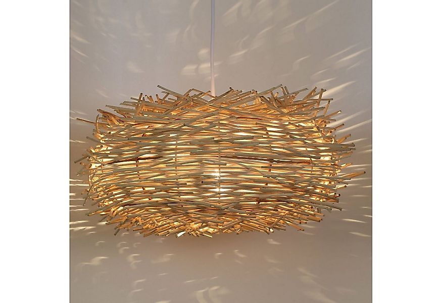 Casa Moro Deckenleuchten Rattan Lampe MIA Korbgeflecht Wohnzimmer Esszimmer günstig online kaufen