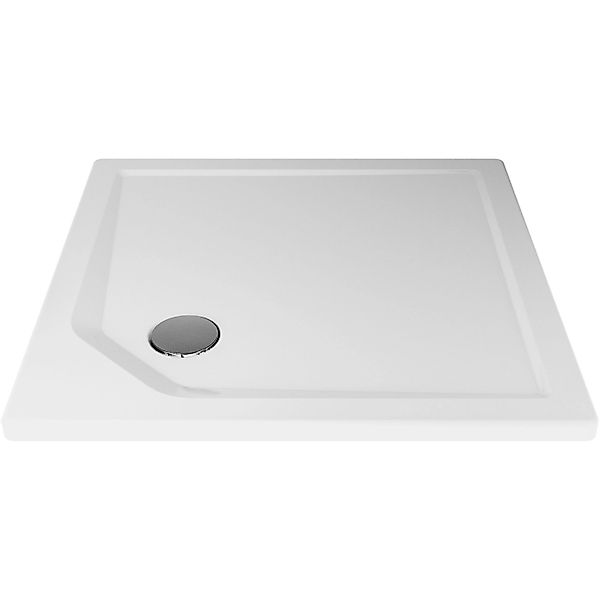 Breuer Duschwannen-Set Extraflach Classic Line Quadrat 80 cm x 80 cm Weiß günstig online kaufen