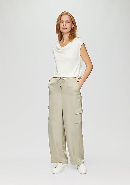 s.Oliver Chinos Hose Cargohose aus Satin günstig online kaufen