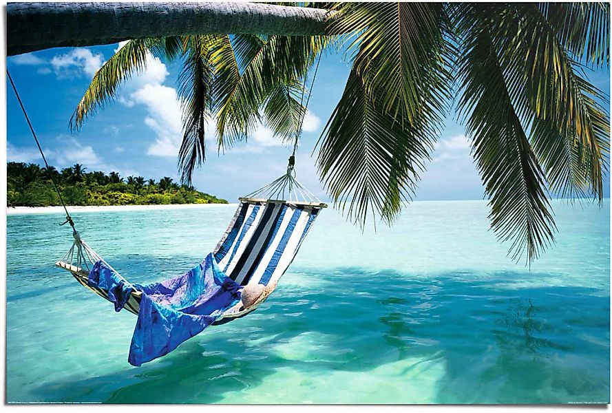 Reinders Poster "Hängematte am Strand", (1 St.) günstig online kaufen