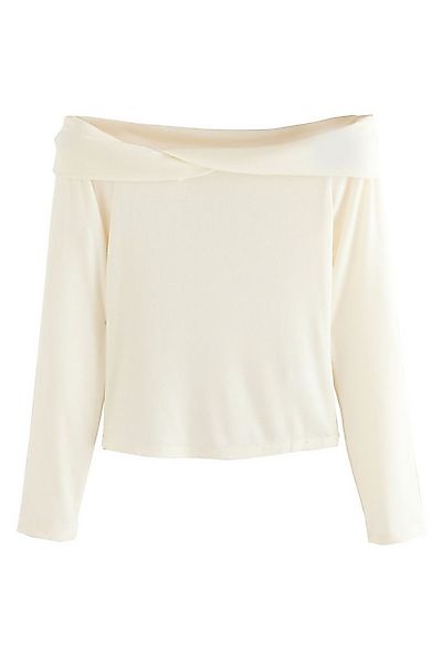 Next Blusenshirt Schulterfreies Langarmoberteil mit Lyocell (1-tlg) günstig online kaufen