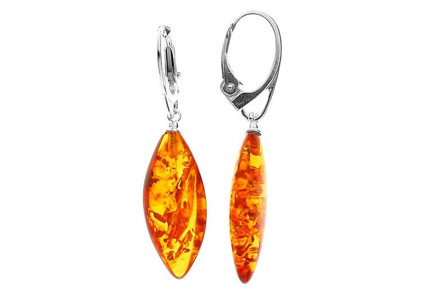 OSTSEE-SCHMUCK Paar Ohrhänger Ostsee-Schmuck Ohrhänger Spitzolive 24x10 (2- günstig online kaufen