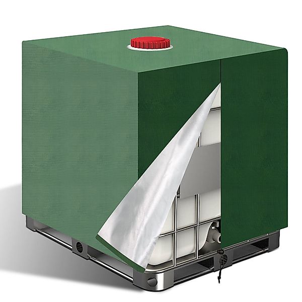 Clanmacy Gartenmöbel-Schutzhülle Container 1000L IBC Abdeckung günstig online kaufen
