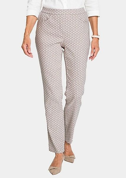 GOLDNER Stoffhose Kurzgröße: Jacquardhose MARTHA günstig online kaufen