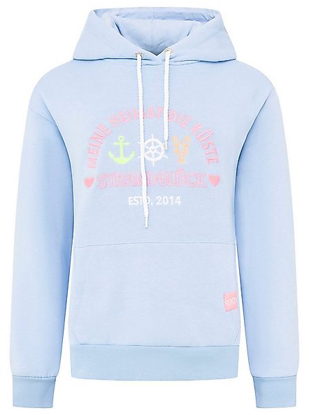 Zwillingsherz Hoodie "Moin Strandglück" Fronttaschen, innen mit Fleece, Kap günstig online kaufen
