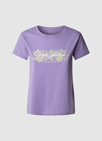 Pepe Jeans T-Shirt AVA mit floralem günstig online kaufen