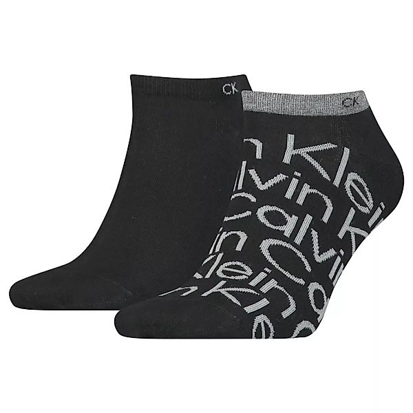 Calvin Klein Sneaker All Over Print Socken 2 Paare EU 43-46 Black günstig online kaufen