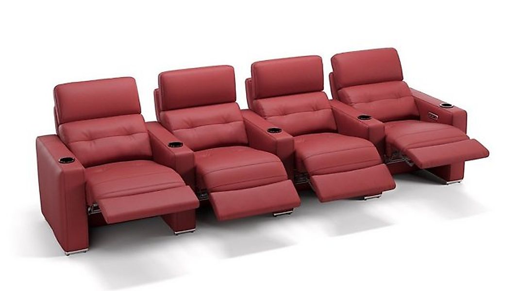 Sofanella 4-Sitzer Leder BARI, Heimkinosofa, Kinocouch, Funktionssofa, Kino günstig online kaufen