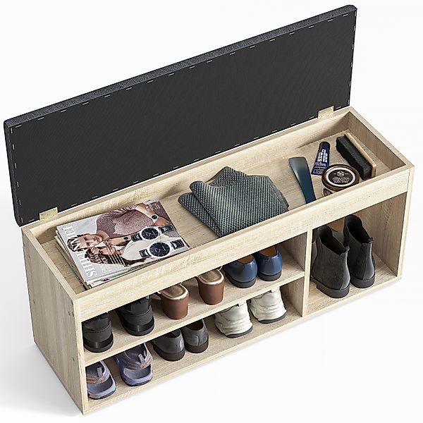 KOMTO Schuhbank Mit Sitzfläche Schuhregal Bank günstig online kaufen