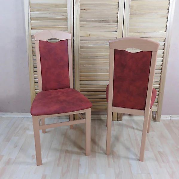 Home affaire 4-Fußstuhl (Set) 2 Stk. Microfaser günstig online kaufen