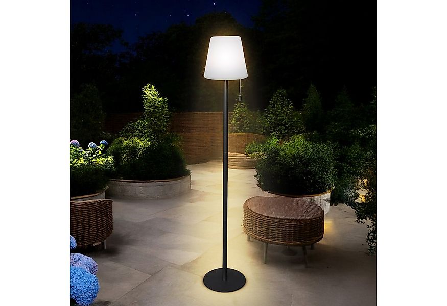 Spetebo LED Außen-Stehlampe Akku Garten Standleuchte - 106 x 16 cm, 4 Leuch günstig online kaufen