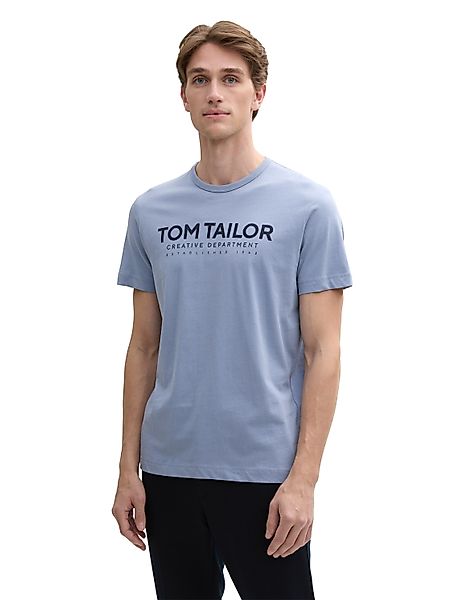 TOM TAILOR Rundhalsshirt mit Logoprint günstig online kaufen