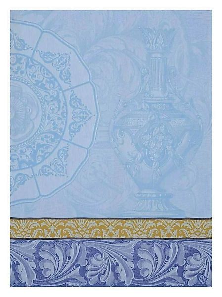 Le Jacquard Francais Geschirrtuch Baroque Porcelaine Iris Blau 60x80 Baumwo günstig online kaufen
