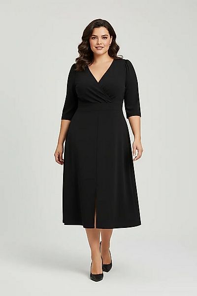 Shape of You Minikleid V-Ausschnitt Halbarm Frontschlitz Kleid günstig online kaufen