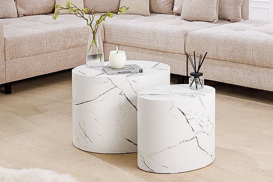 riess-ambiente Beistelltisch DICE 55cm weiß · overaler Wohnzimmertisch in M günstig online kaufen