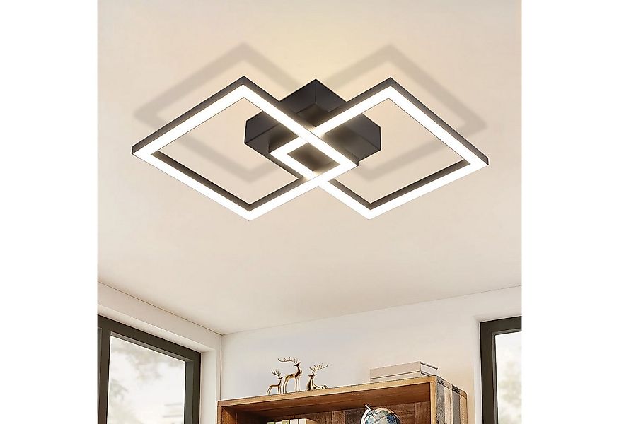 ZMH LED Deckenleuchte Whonzimmer Modern 2 Flammig 24W Deckenlampe Schlafzim günstig online kaufen