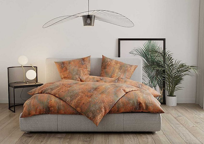 BETTWAESCHE-MIT-STIL Bettwäsche Mako Satin Bettwäsche Rost Design, Mako-Sat günstig online kaufen