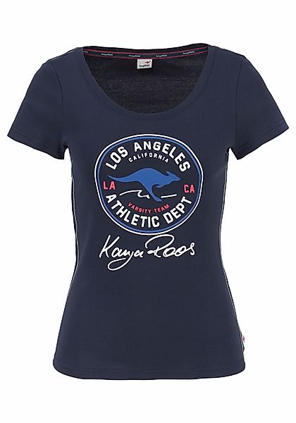 KangaROOS T-Shirt, mit großem Retro Label-Druck vorne günstig online kaufen