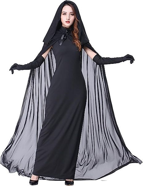 UE Stock Kostüm Damen Gothic Halloween Langkleid Kostüm Böse Königin Gr. M, günstig online kaufen