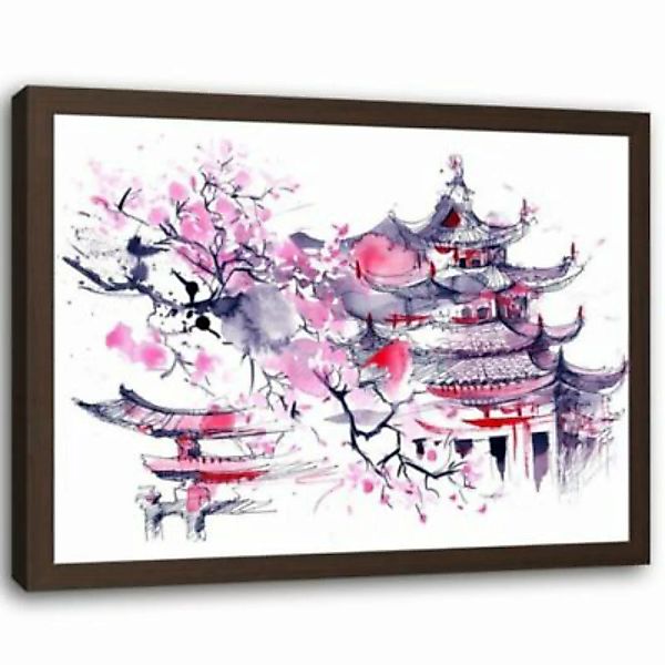 FEEBY® Kunst bunte japanische Kunst Leinwandbilder Gr. 90 x 60 günstig online kaufen